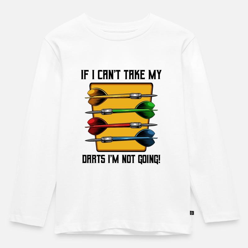 Dart - Kinder Premium Bio Langarmshirt - Weiß