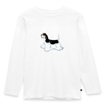 AmCocker 6 - Kids' Premium Longsleeve Shirt - white - Front - AI Model Kid Female (0cm)