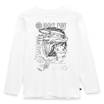Drachenzähmen Leicht Gemacht Ohnezahn Night Fury - Kinder Premium Bio Langarmshirt - Weiß - Vorne - AI Model Kid Female (0cm)
