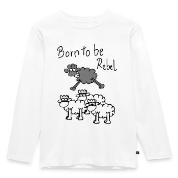 jumping sheep - Kinder Premium Bio Langarmshirt - Weiß - Vorne - AI Model Kid Female (0cm)