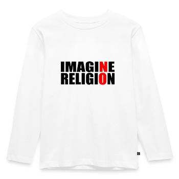 La religion! - T-shirt manches longues Premium Enfant - blanc - Devant - AI Model Kid Female (0cm)