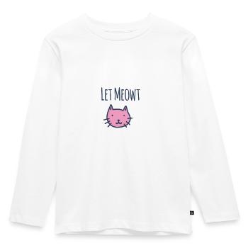 Katze Kaetzchen Mieze Suess Lustig Cat 5 - Kinder Premium Bio Langarmshirt - Weiß - Vorne - AI Model Kid Female (0cm)