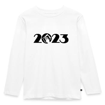 Spring cleaning 2023, spring cleaning 2023 - Kids' Premium Longsleeve Shirt - white - Front - AI Model Kid Female (0cm)