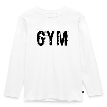 Gym - T-shirt manches longues Premium Enfant - blanc - Devant - AI Model Kid Female (0cm)
