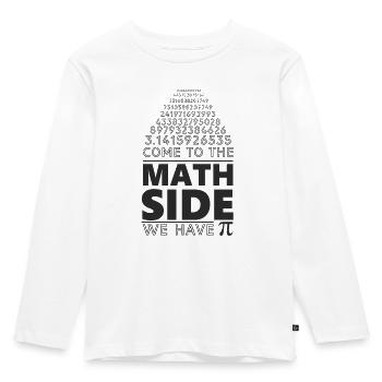 Page de math drôle - T-shirt manches longues Premium Enfant - blanc - Devant - AI Model Kid Female (0cm)
