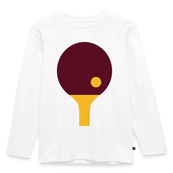 Ping-Pong - Kids' Premium Longsleeve Shirt - white - Front - AI Model Kid Female (0cm)