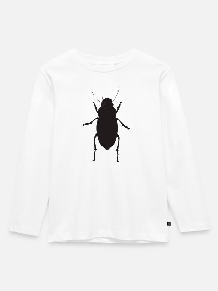 Insekt - Kinder Premium Bio Langarmshirt - Weiß