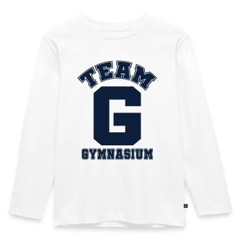 TEAM GYMNASIUM - T-shirt manches longues Premium Enfant - blanc - Devant - AI Model Kid Female (0cm)