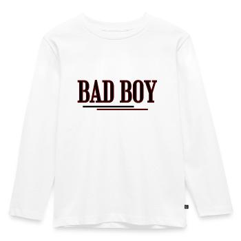 Bad Boy - Kinder Premium Bio Langarmshirt - Weiß - Vorne - AI Model Kid Female (0cm)