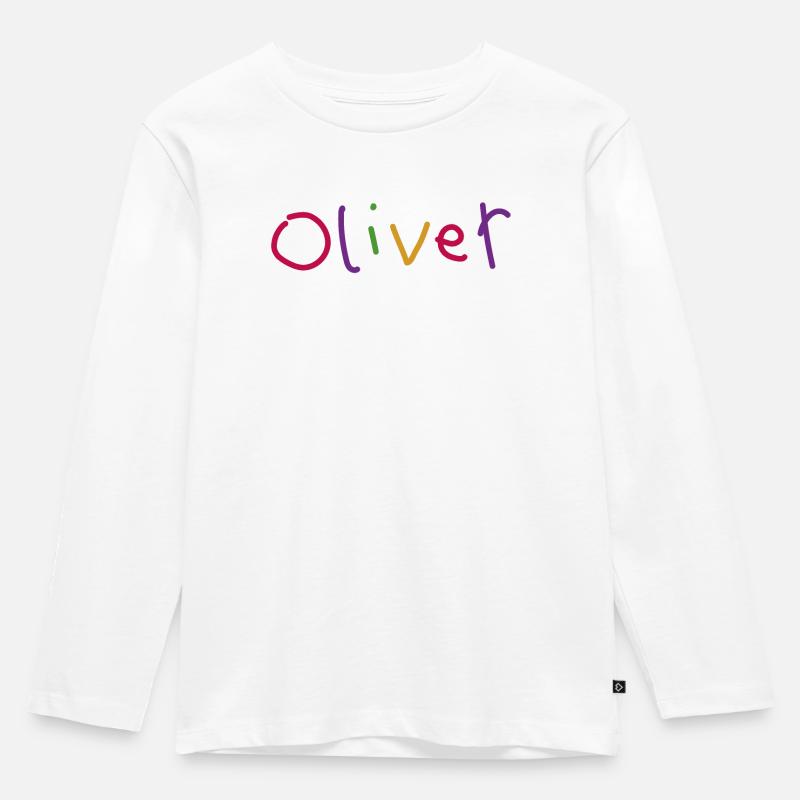 Oliver - Kinder Premium Bio Langarmshirt - Weiß