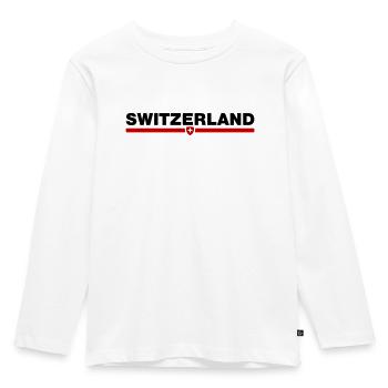 Switzerland - T-shirt manches longues Premium Enfant - blanc - Devant - AI Model Kid Female (0cm)
