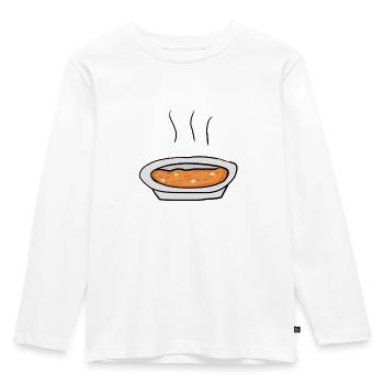 Soup Food - Kids' Premium Longsleeve Shirt - white - Front - AI Model Kid Female (0cm)