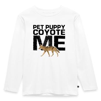 Conception de coyote pour les réacteurs de coyote - T-shirt manches longues Premium Enfant - blanc - Devant - AI Model Kid Female (0cm)