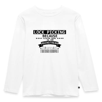 Lockpicking Türen Aufbrechen Schließtechniker - Kinder Premium Bio Langarmshirt - Weiß - Vorne - AI Model Kid Female (0cm)