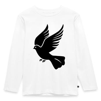 Taube - Kinder Premium Bio Langarmshirt - Weiß - Vorne - AI Model Kid Female (0cm)