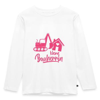 Kleine Bauherrin 2022 Hausbau Kind Mädchen Baby - Kinder Premium Bio Langarmshirt - Weiß - Vorne - AI Model Kid Female (0cm)