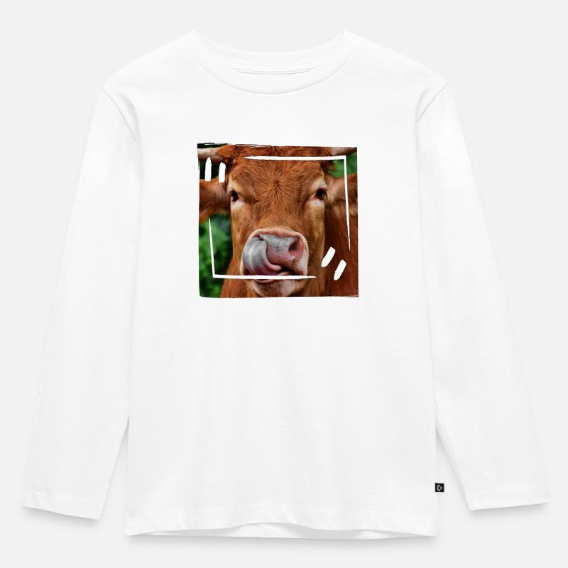 Beef - Kids' Premium Longsleeve Shirt - white