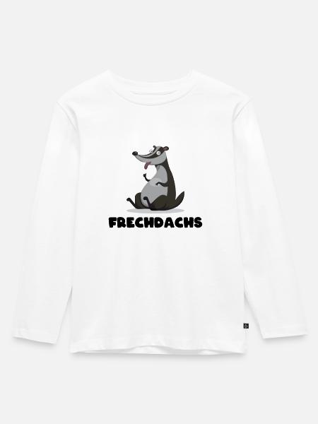Naughty badger - badger - child - baby - Kids' Premium Longsleeve Shirt - white