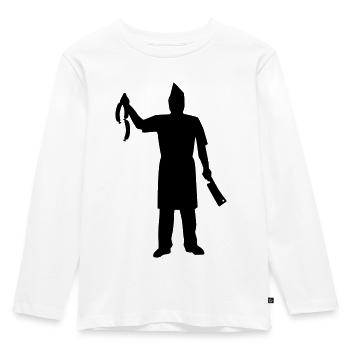 Fleischer - Kinder Premium Bio Langarmshirt - Weiß - Vorne - AI Model Kid Female (0cm)