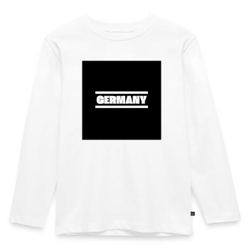 germany - Kinder Premium Bio Langarmshirt - Weiß - Vorne - AI Model Kid Female (0cm)