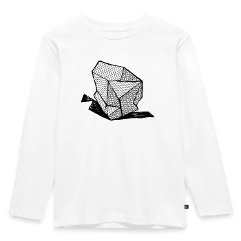 ROCK No 1 bw - Kids' Premium Longsleeve Shirt - white - Front - AI Model Kid Female (0cm)