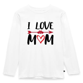 J’aime maman - T-shirt manches longues Premium Enfant - blanc - Devant - AI Model Kid Female (0cm)