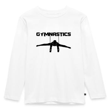Gymnastics, Gymnastics, Gymnastics - Kids' Premium Longsleeve Shirt - white - Front - AI Model Kid Female (0cm)