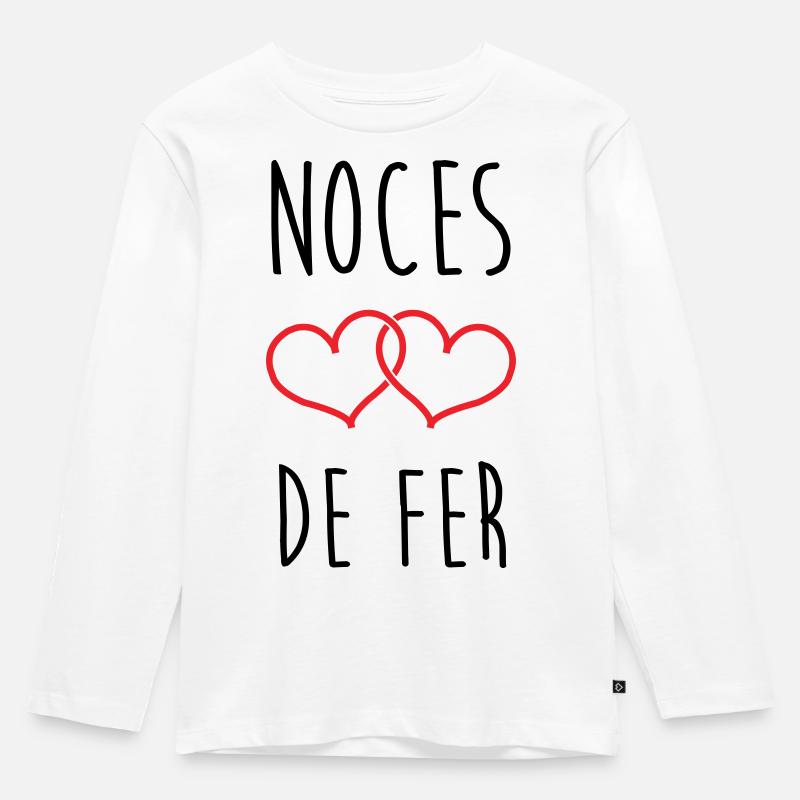 Eiserne Hochzeit: 41 Jahre Ehe - Kinder Premium Bio Langarmshirt - Weiß