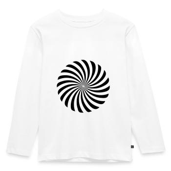 spiral - Kids' Premium Longsleeve Shirt - white - Front - AI Model Kid Female (0cm)