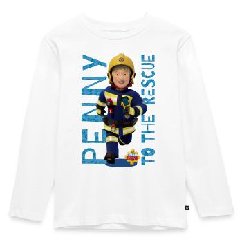 Sam Le Pompier™ Penny À La Rescousse - T-shirt manches longues Premium Enfant - blanc - Devant - AI Model Kid Female (0cm)