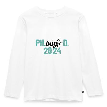Docteur 2024 Graduation Philistin Dissertation Phd - T-shirt manches longues Premium Enfant - blanc - Devant - AI Model Kid Female (0cm)