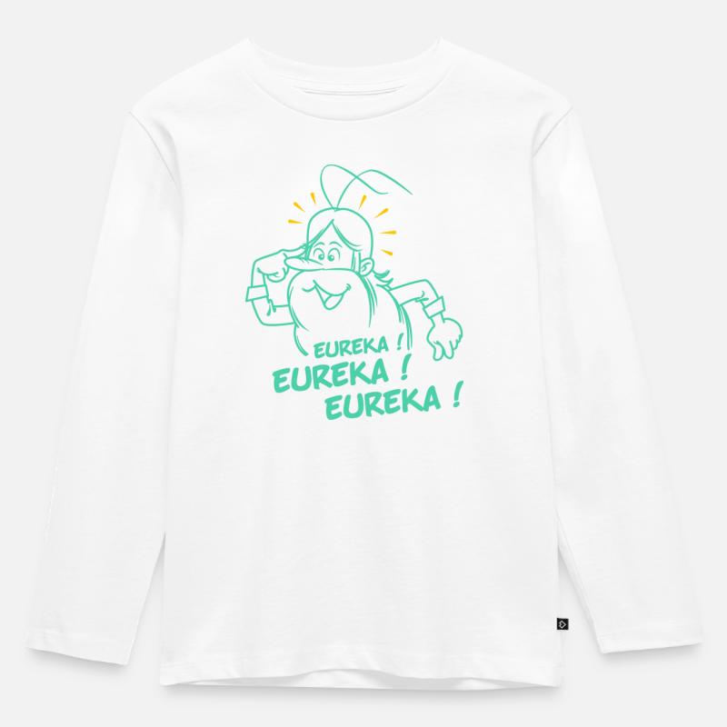 Hello Maestro Eureka Eureka Eureka - T-shirt manches longues Premium Enfant - blanc