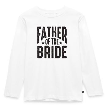 Père de la noce mariée - T-shirt manches longues Premium Enfant - blanc - Devant - AI Model Kid Female (0cm)