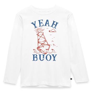 oui bouée Graphique - T-shirt manches longues Premium Enfant - blanc - Devant - AI Model Kid Female (0cm)