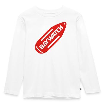 Baywatch Red Buoy - Kids' Premium Longsleeve Shirt - white - Front - AI Model Kid Female (0cm)