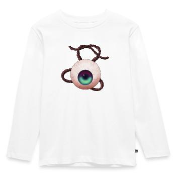 Eyeball - Kinder Premium Bio Langarmshirt - Weiß - Vorne - AI Model Kid Female (0cm)