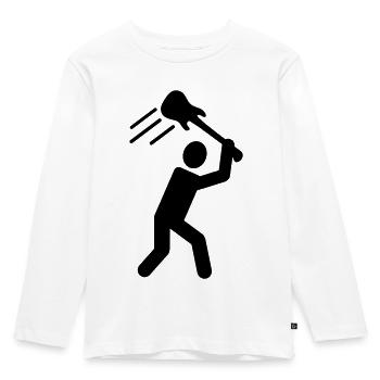 Rock - Kids' Premium Longsleeve Shirt - white - Front - AI Model Kid Female (0cm)