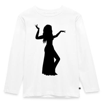 Belly dance - Kids' Premium Longsleeve Shirt - white - Front - AI Model Kid Female (0cm)