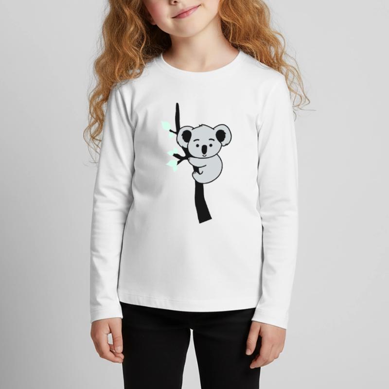 Koala Bear Comic Tree Kids' Premium Longsleeve Shirt
