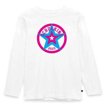 SCHOOL CHILD 2025 - SCHOOL ENROLMENT - FIRST DAY OF SCHOOL - Kids' Premium Longsleeve Shirt - white - Front - AI Model Kid Female (0cm)