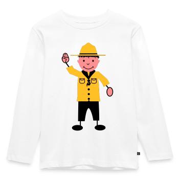 Scout - T-shirt manches longues Premium Enfant - blanc - Devant - AI Model Kid Female (0cm)