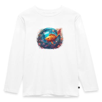 Sunfish Reflections - Kids' Premium Longsleeve Shirt - white - Front - AI Model Kid Female (0cm)