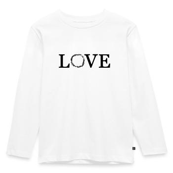 L'amour - T-shirt manches longues Premium Enfant - blanc - Devant - AI Model Kid Female (0cm)