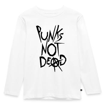 punks pas mort citation - T-shirt manches longues Premium Enfant - blanc - Devant - AI Model Kid Female (0cm)