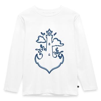 PHARE DE LA MER DU NORD MER BALTIQUE - T-shirt manches longues Premium Enfant - blanc - Devant - AI Model Kid Female (0cm)