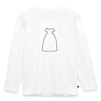 Kleid Symbol Klamotten - Kinder Premium Bio Langarmshirt - Weiß - Vorne - AI Model Kid Female (0cm)