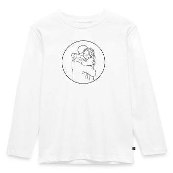 Hug best friends - Kids' Premium Longsleeve Shirt - white - Front - AI Model Kid Female (0cm)