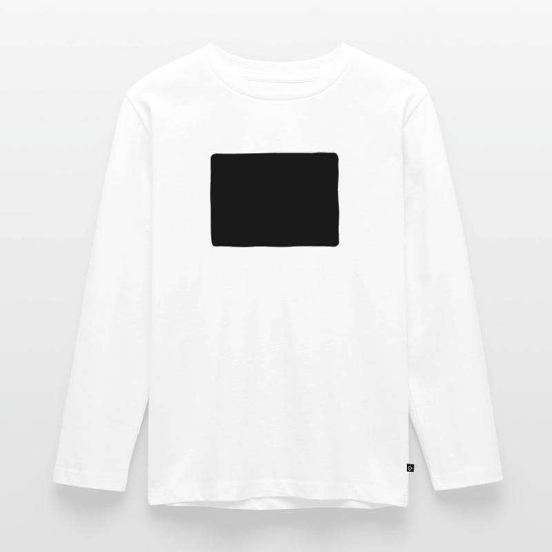 forma rettangolare Maglia a maniche lunghe ecologica premium per bambini