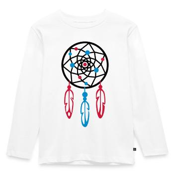 Dreamcatcher / Dreamcatcher PERLES - T-shirt manches longues Premium Enfant - blanc - Devant - AI Model Kid Female (0cm)