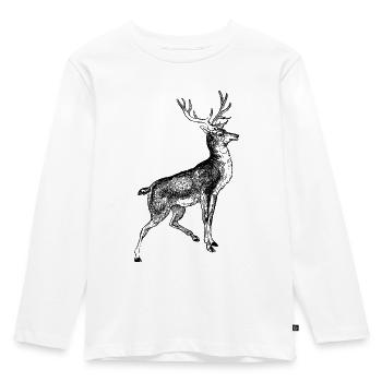 Wildtiere - Kinder Premium Bio Langarmshirt - Weiß - Vorne - AI Model Kid Female (0cm)